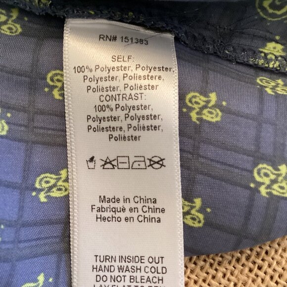 Current Air Anthropologie Top Size XS XSmall Bandana Print Blue Green Lace Sleev - Picture 10 of 10